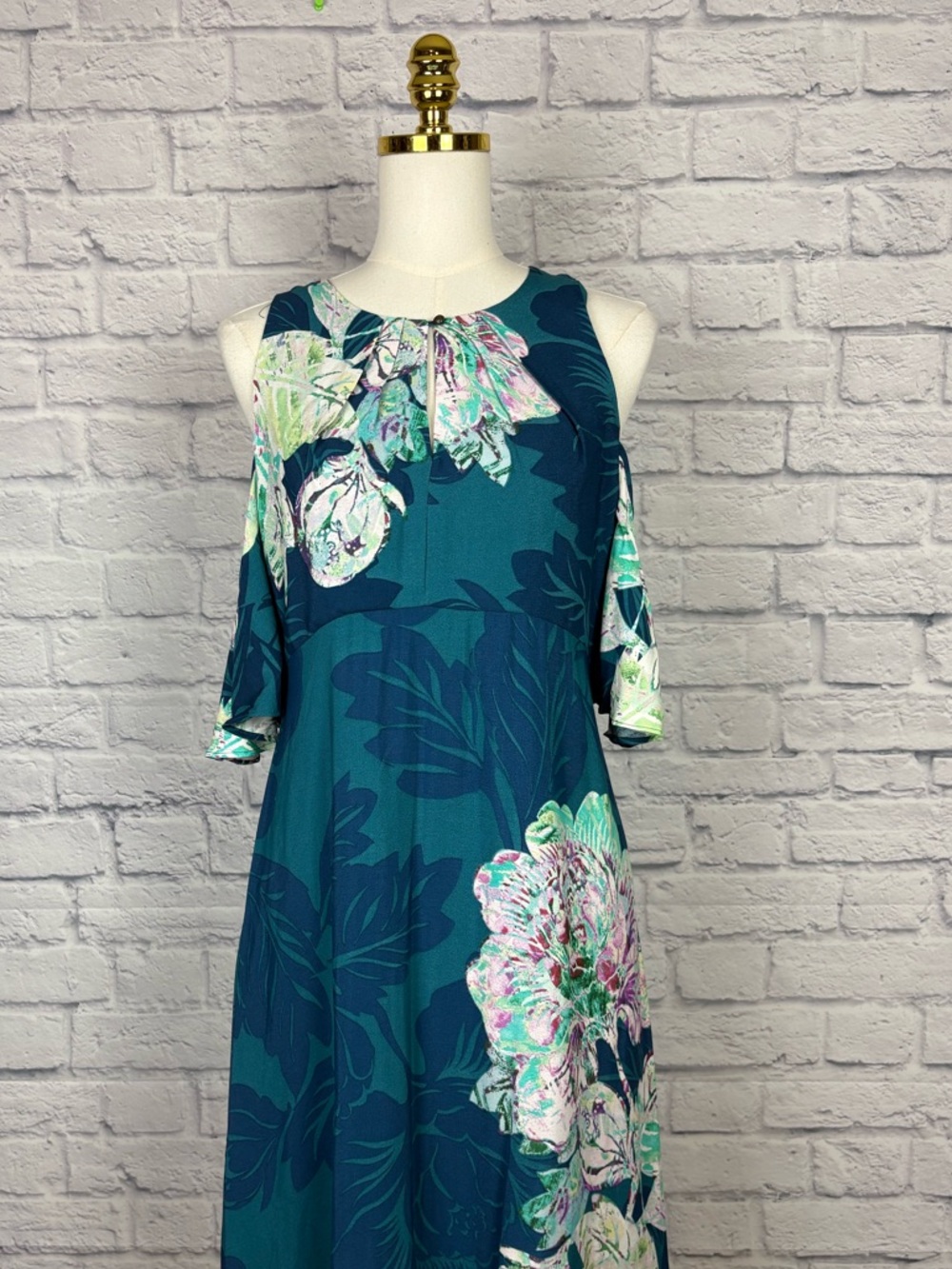 Anthropologie Elias Cold Shoulder Floral Dress size 6 - Picture 4 of 10